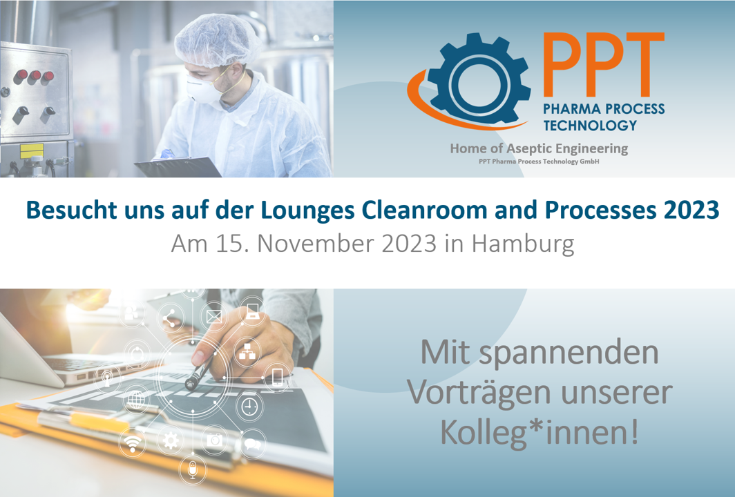Besucht uns auf der Lounges Cleanroom and Processes 2023 in Hamburg!