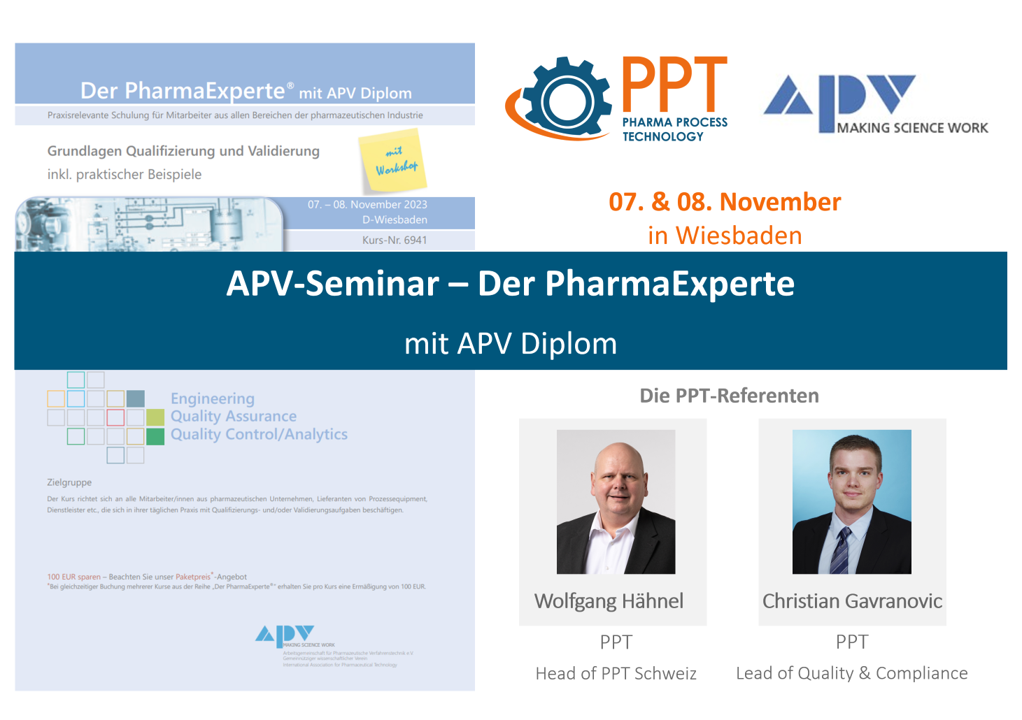 APV Seminar „Der Pharma Experte“
