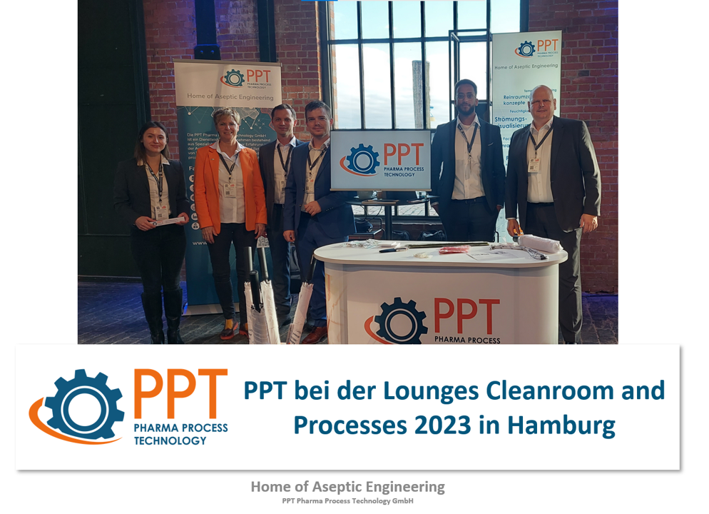 PPT bei der Lounges Cleanroom and Processes 2023 in Hamburg