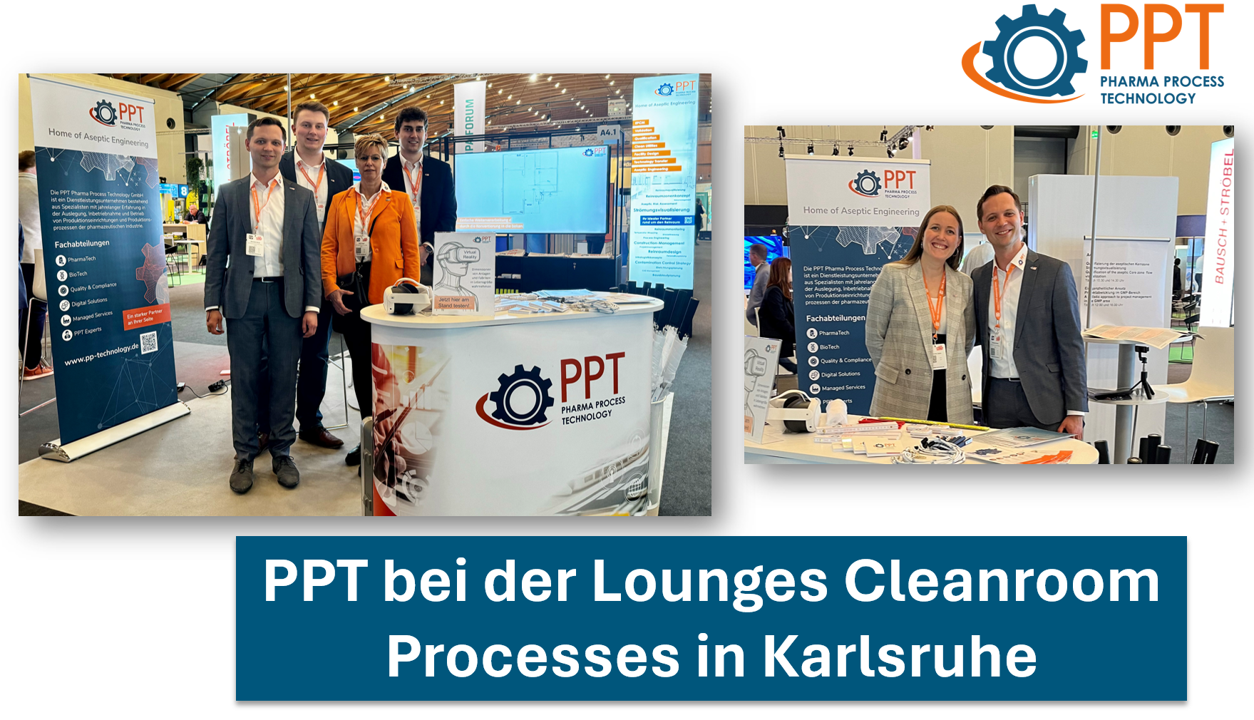 PPT bei der Lounges Cleanroom and Processes 2024 in Karlsruhe