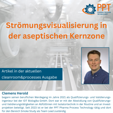 Strömungsvisualisierung in der Aseptischen Kernzone